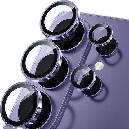 WSKEN for Samsung Galaxy S26 Ultra Camera Lens Protector - Ultra Thin Case Friendly, 9H Shatterproof Tempered Glass with Anti Scratch Metal Circle Camera Screen Protector Cover Accessories, Violet