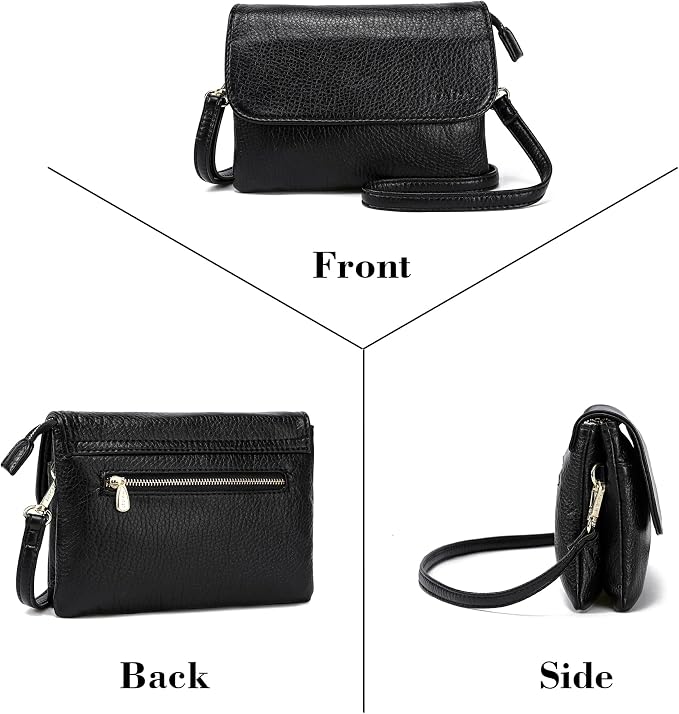 MINICAT RFID Blocking Small Crossbody Bags for Women Vegan Leather Mini Travel Purses Cell Phone Purse Cross Body Bag