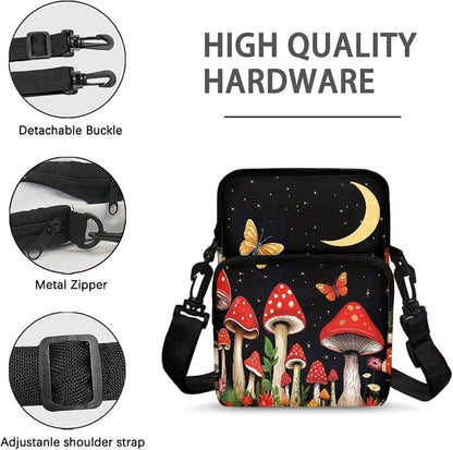 Men's Crossbody Bag, Small Cell Phone Wallet, Women's Shoulder Handbag, Travel Gym Bag