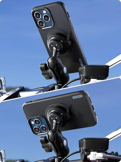 sincetop Universal 1” Ball Motorcycle Phone Mount-Series Q [ Quad ],Quick Release Motor Bike Smartphone Holder,360° Angle Adjustable,Compatible with iPhone Android and All Smartphones