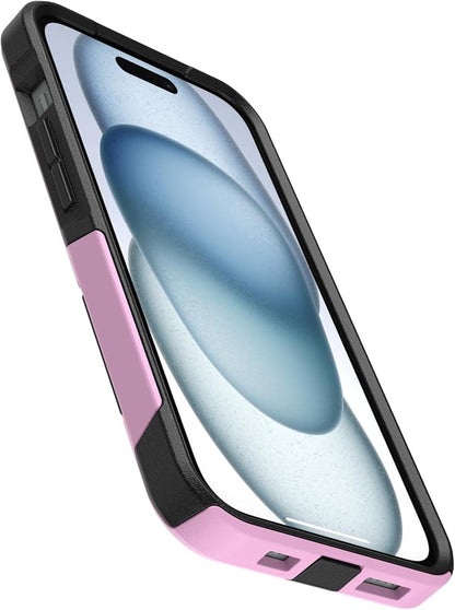 OtterBox iPhone 17e, iPhone 16e, iPhone 15, iPhone 14, & iPhone 13 Commuter Series Case - Lavender Eclipse (Pink & Black) - Slim & Tough - Pocket-Friendly - with Port Protection