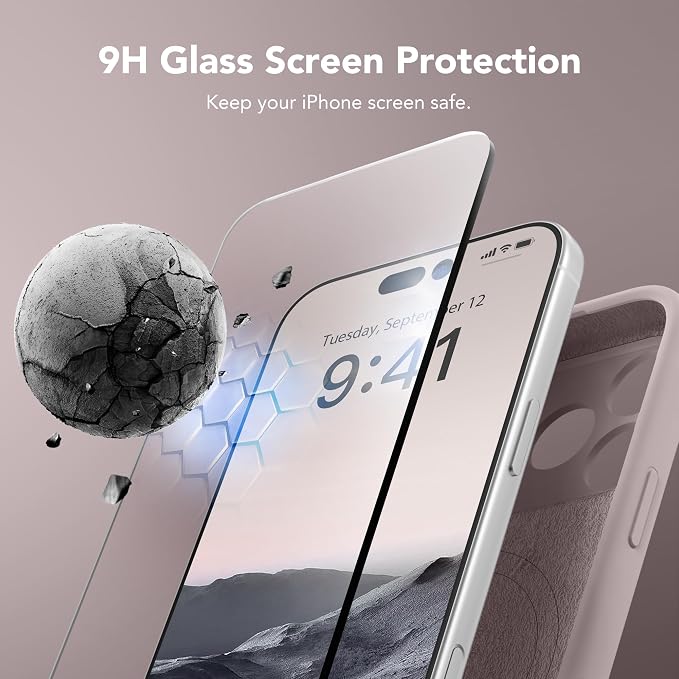 Magnetic for iPhone 17 Pro Max Case, Compatible with MagSafe, [Full Camera Protection][Screen Protector] Silicone Shockproof Protective Phone Case for iPhone 17 Pro Max 6.9", Hazel