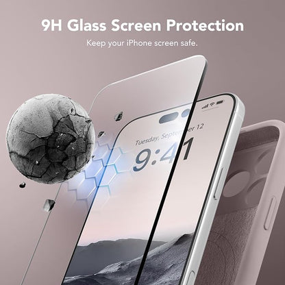 Magnetic for iPhone 17 Pro Max Case, Compatible with MagSafe, [Full Camera Protection][Screen Protector] Silicone Shockproof Protective Phone Case for iPhone 17 Pro Max 6.9", Hazel
