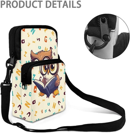 Men's Crossbody Bag, Small Cell Phone Wallet, Women's Shoulder Handbag, Travel Gym Bag