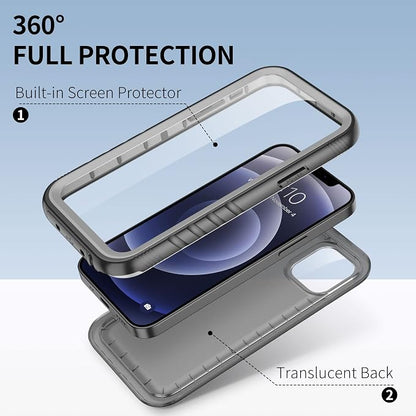SPORTLINK Compatible with iPhone 12 Pro Max Waterproof Shockproof Case - Full Body Heavy Duty Underwater Dustproof Rugged 360 Protective Military Grade Outdoor 6.7 Inch with Camera/Screen Protector