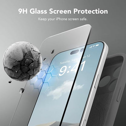 Magnetic for iPhone 17 Pro Max Case, Compatible with MagSafe, [Full Camera Protection][Screen Protector] Silicone Shockproof Protective Phone Case for iPhone 17 Pro Max 6.9", Dark Gray