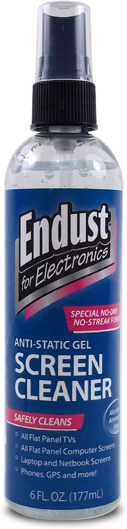 Endust for Electronics Screen Cleaner, Electronic Anti-Static Cleaning Gel & Dusting Multi-Surface Pump Spray, for Plasma, LCD, Tablet, and Computer Screens, Monitor & Keyboard, Phone (11414)