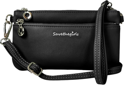 Save the Girls Cell Phone Purse - Touch Screen Women’s Crossbody Bag - Clutch Purses for Women (Bella) | Touch Screen, for Women