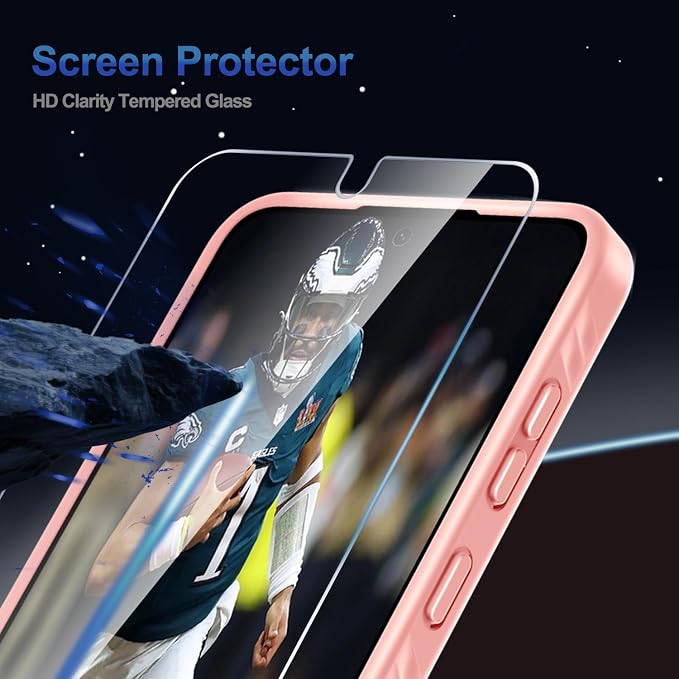 for Samsung Galaxy S25 FE Case with Screen Protector+Lanyard Wrist Strap,Magnetic Translucent Matte Rugged Slim Phone Cover Built in Invisible Kickstand [Fit for MagSafe],2025 Cute Pink