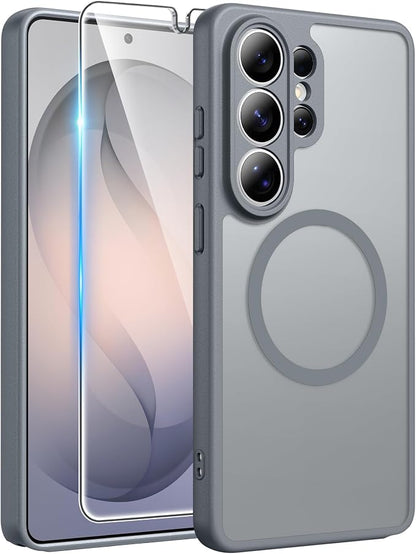 FNTCASE for Samsung Galaxy S26 Ultra Case, Compatible with Magsafe Gray | Screen Protector, Full Camera Protection, Translucent Matte, 14FT Military Grade Drop Proof, Protective Phone Cover