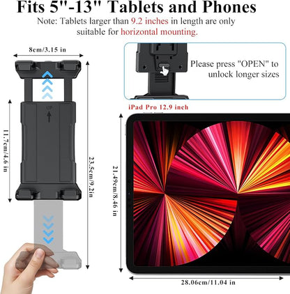 OHLPRO Tesla Tablet Holder for Model 3/Y, Headrest iPad Mount for Back Seat, Adjustable Car Backseat Mount Compatible with 5-13” iPad Tablets & Phones, Essential for Long Road Trips with Kids