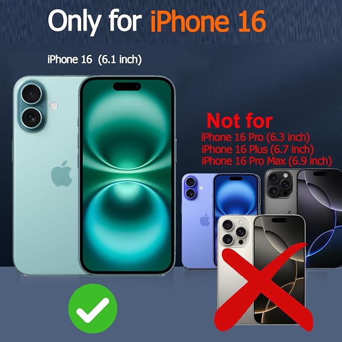 Battery Case for iPhone 16, Enhanced 10000mAh Portable Protective Wireless Charging Case Support Carplay Compatible with iPhone 16 (6.1 inch) Rechargeable Extended Battery Charger (Black)