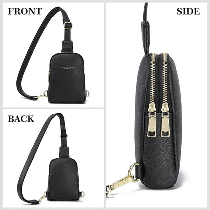 INICAT Small Sling Bag for Women Everyday & Travel Crossbody Bags Lightweight Cross Body Purses Vegan Leather