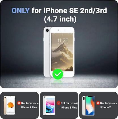 jaroco Magnetic for iPhone SE Case 3rd/2rd,iPhone 8/7 Case, [Compatible with MagSafe][Military Grade Drop Protection][Heavy Duty Protection][Non-Slip] 2-Layer Bumper Phone Case 4.7''-Antique White