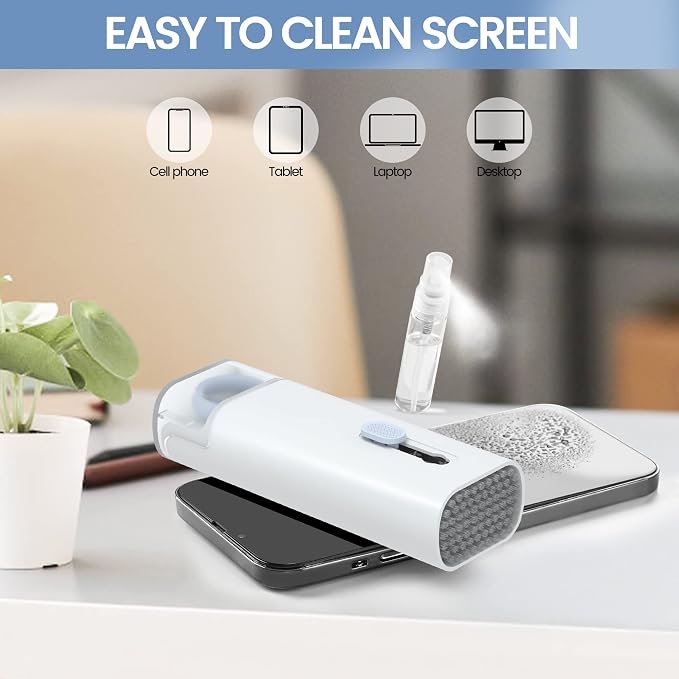 Laptop Screen Keyboard Earbud Cleaner Kit，Electronics Cleaning Tool for MacBook iPad iPhone Pro Cell Phone,airpod Cleaner kit,Computer Cleaning Tool Kit(Blue)