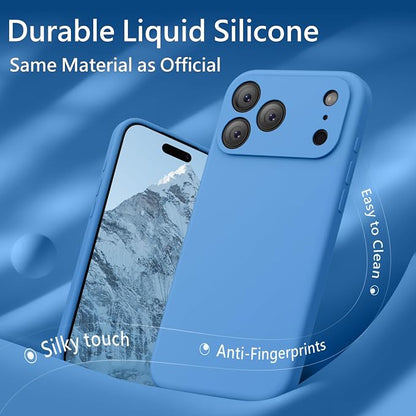 FireNova Magnetic for iPhone 17 Pro Max Case, Compatible with MagSafe, [Integrated Silicone Camera Control Button] [Camera Protection] Anti-Scratch Microfiber Lining Phone Case, 6.9", Blue