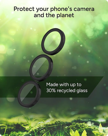 ZAGG Glass Elite Anti-Reflective Samsung Galaxy S25 Camera Lens Protector – Anti-Glare Technology, Maximum Impact & Scratch Resistance, Smudge-Free Surface, Recycled Materials