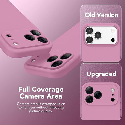 Magnetic for iPhone 17 Pro Max Case, Compatible with MagSafe, [Full Camera Protection][Screen Protector] Silicone Shockproof Protective Phone Case for iPhone 17 Pro Max 6.9", Blackcurrant