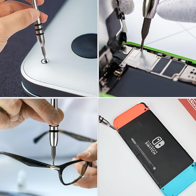 4Pcs Phone Clamp Screen Repair Tool Kit Fix Cracked Cell Phone Screen Clamps Clip Compatible for iPhone,Samsung,iPad,MacBook,Tablets & Other Cell Phone Screen Repair kit with Screwdriver Set