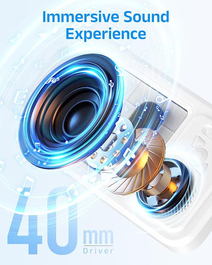 Shower Phone Holder with Wireless Bluetooth Speaker, 2026 New Waterproof Shower Phone Case for Any Phone, Wall Mounted Phoneholder for Bathroom Mirror (White)