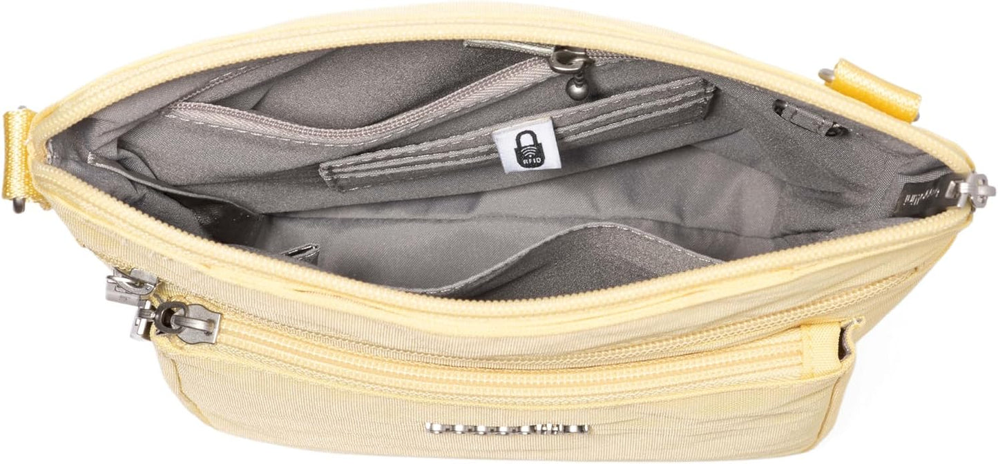 Baggallini Modern Pocket Crossbody Bag for Women, 8.5"x8.5" Handbag Purse with RFID, Lightweight Water-Resistant