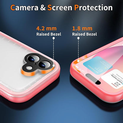 Cozycase TOP Waterproof Case for iPhone 17 - Military Heavy Duty 360 Shockproof Full Body with Screen Camera Protector Double IP68 Water Dust Drop Proof Hard Rugged Tough Bumper Front Back Slim Cover