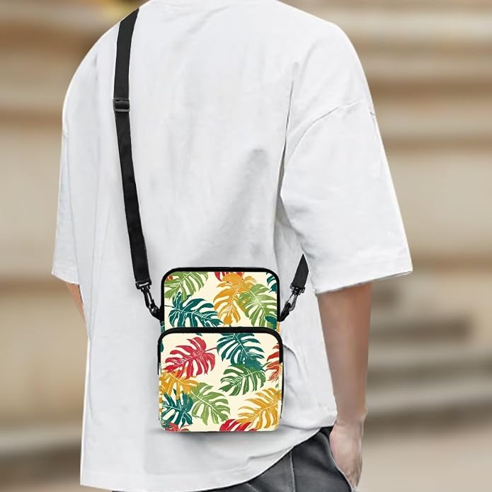 Men's Crossbody Bag, Small Cell Phone Wallet, Women's Shoulder Handbag, Travel Gym Bag