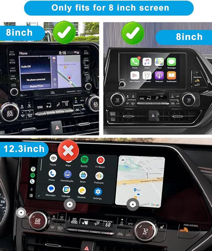 Car Phone Holder for Toyota Highlander Accessories 2020 2021 2022 2023 2024 2025 Mount Cell Phone Holder Fit for Most Smartphones(2020-2025 8 inch Screen Only)