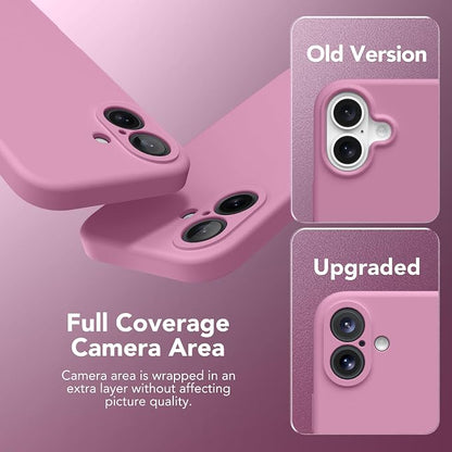 Magnetic for iPhone 16 Plus Case, Compatible with MagSafe, [Full Camera Protection][Screen Protector] Silicone Shockproof Protective Phone Case for iPhone 16 Plus 6.7", Blackcurrant