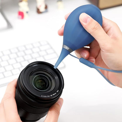 [Upgraded Version] Soft Tip Silicone Camera Dust Blower Lens Air Blower,Camera Lens Cleaner Air Blower for Sensor LCD Keyboards Filters Alcohol Ink Printing,Dust Blower Replace Canned Air-Blue