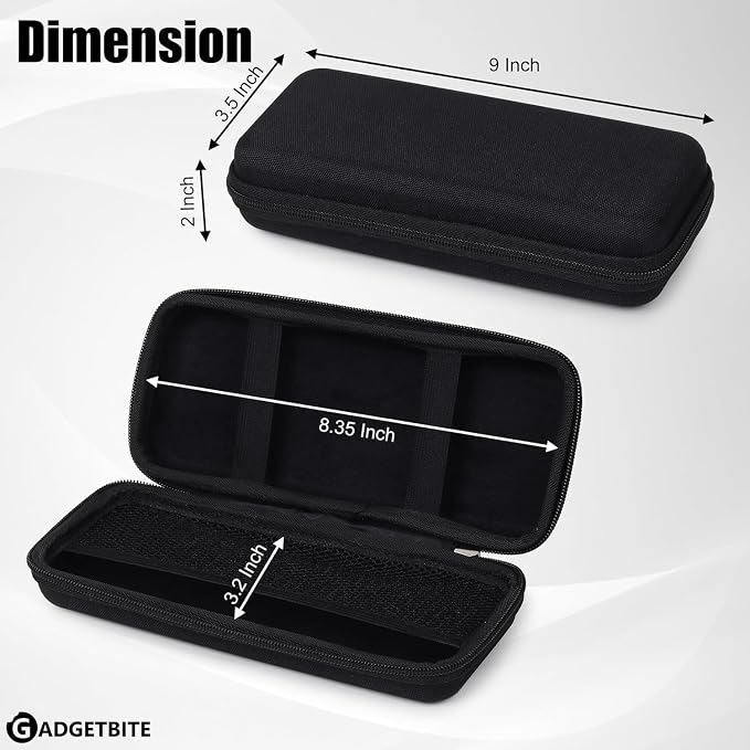Portable Electronic Accessories Organizer - Travel-Friendly Pouch For Vlogging Camera, Usb Cables, Power Banks, Adapters, Hard Disks, And More (Black)