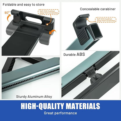 Car Tablet Headrest Holder -[3 in 1 Extension Arm] Adjustable Tablet Car Mount for Back Seat, Car Back Seat Headrest Mount Stand for Kids for iPad Pro Air Mini Galaxy Fire 4.7-12.9" Devices