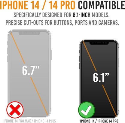 Alpatronix Battery Case for iPhone 14 Pro and iPhone 14 (6.1 inch), Strong Slim Portable Protective Extended Charging Cover with Wireless Charging, Apple Pay, CarPlay (BX14Pro) – Black