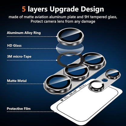 for Samsung Galaxy S26 Ultra Camera Lens Protector, Electroplated Matte Back with 9H Tempered Glass Lens Protector, [Strong Adsorption] [Case-Friendly] Metal Ring HD Clear Lens Cover, Gray