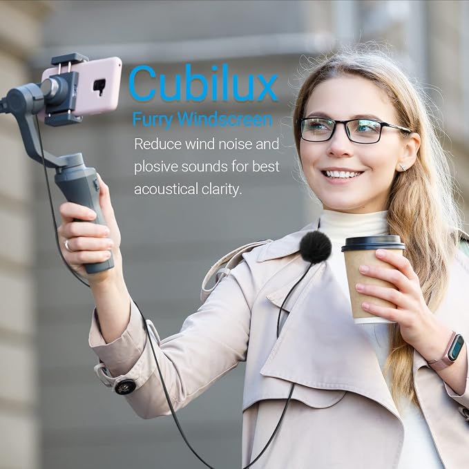 Cubilux Wind Muff (Dead cat) for lavalier Lapel Microphone, Outdoor Furry Windscreen for Mini Clip-On MIC, Multi-Color 9-Pack (Furry Cover, 9-Pack, Multi-Color)