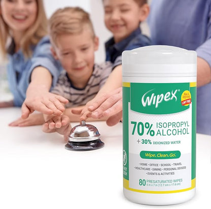 Wipex Alcohol Wipes for Electronics - Tech Wipes (80 Count (Pack of 1))