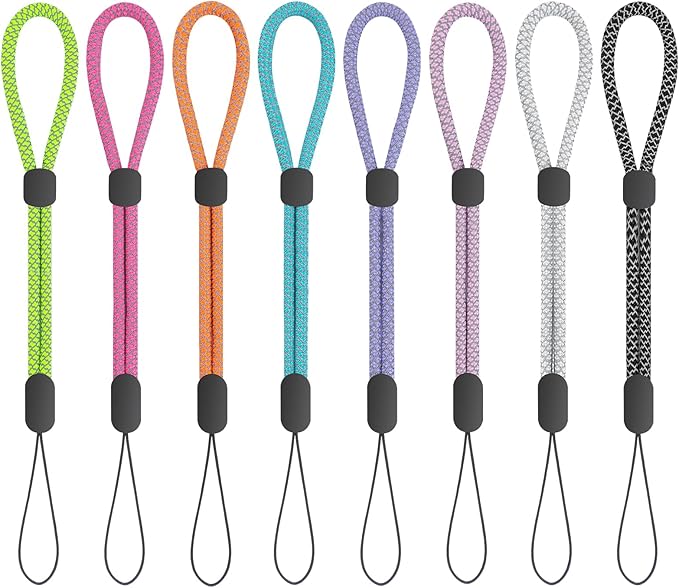 FrgKbTm Hand Wrist Strap Lanyard, Adjustable Nylon Colorful for Mobile Phone, Camara, USB Flash Drive, ID Name Tag Badge