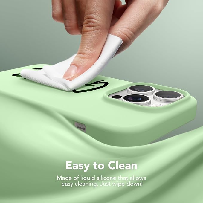 GONEZ Magnetic for iPhone 13 Pro Max Case, Compatible with MagSafe, [Screen Protector + Camera Lens Protector], Silicone Shockproof Anti-Scratch Protective Phone Case 6.7 inch, Green