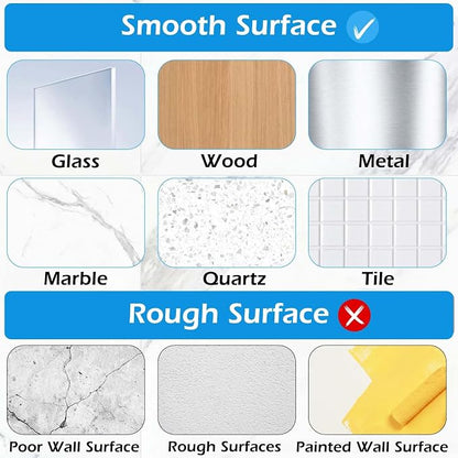 Lsnisni 6 Pack Shower Caddy Adhesive Replacement, Shower Adhesive Strips, Strong Adhesive Hooks, Waterproof Sticker, No Drilling, for Bathroom Shelf and Kitchen Racks