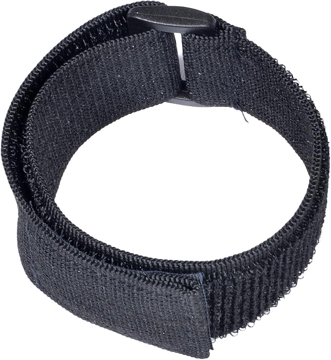 HYS Adjustable Elastic Armband Strap Bundle for Universal Silicone, Leather, Nylon Holster Case with Armband Slots (Black, 1)
