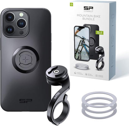 SP CONNECT Mountain Bike Bundle | SPC+ | Compatible with iPhone 14 Pro Max | Mountain Bike Phone Holder | Bike Phone Mount | Bicycle Accessories and Bike Phone Holder | Cell Phone Holder