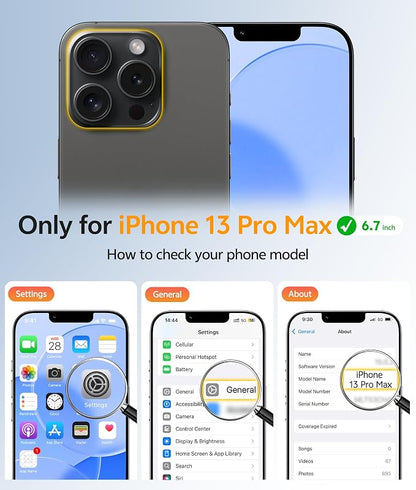 FNTCASE for iPhone 13 Pro Max Case: [Compatible with Magsafe] Translucent Matte Magnetic Cases [Full Camera Protection] Military Grade Shockproof Protective Phone Cover - Blue