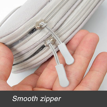 Electronic Organizer Travel Case Water Resistant Cord Pouches for Organization,Cable Organizer,All-in-One Double Layers Storage Bag for Accessories,Charger, Cable