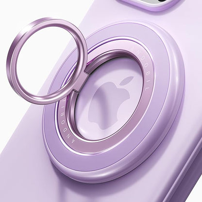 andobil [2026 3rd Gen] Magnetic Phone Grip for MagSafe [360° Rotatable & Ultra-Stable] Two-Sided Magnet Cell Phone Ring Holder Compatible with MagSafe Accessories, iPhone 17 Air 16 15 Pro Max, Purple