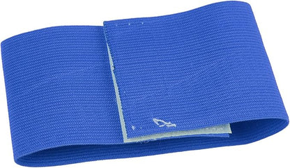 Elastic Soccer Captain Armband, Outdoor Team Sports Groups Soccer Armbands Adjustable Player Bands, Adults & Youths Arm Band Elastic Captain Armbands (Blue)