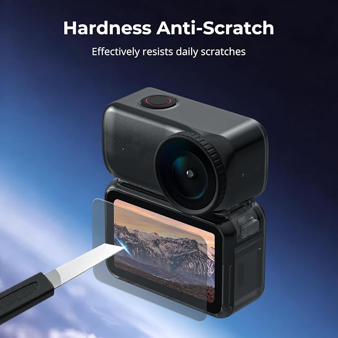 SMALLRIG 3 Pack Screen Protector, Tempered Glass Screen Protector for DJI Osmo Nano, Ultra-thin and Hardness with Cleaning Tool and Filter Cloth