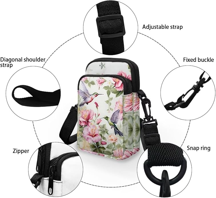 DISNIMO Small Crossbody Bags for Women Trendy Cross Body Cell Phone Shoulder Bags Purses with Adjustable Strap