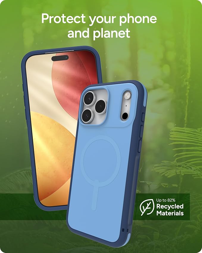 ZAGG Sedona Snap Case for iPhone 17 Pro Max - Blue Royal Ember, Drop Protection (13ft/4m), Graphene-Reinforced Multi-Layer Protection, MagSafe Phone Case with Impact-Absorbing Bumpers, Slim