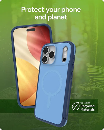 ZAGG Sedona Snap Case for iPhone 17 Pro Max - Blue Royal Ember, Drop Protection (13ft/4m), Graphene-Reinforced Multi-Layer Protection, MagSafe Phone Case with Impact-Absorbing Bumpers, Slim