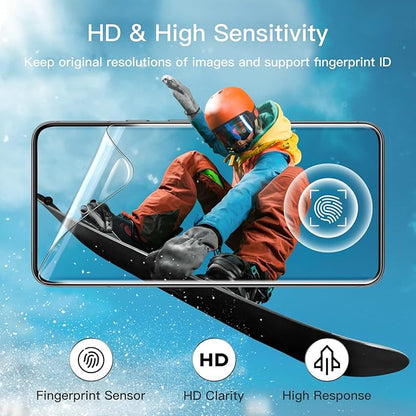 JETech Screen Protector for Google Pixel 8, 2+2 Pack | with Camera Lens Protector, Flexible TPU Film, Fingerprint ID Compatible, HD Clear, Easy Installation